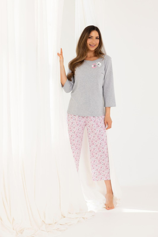 Pyžamo Regina 711 3/4 M-XL Z25/26 dámské modrá XL