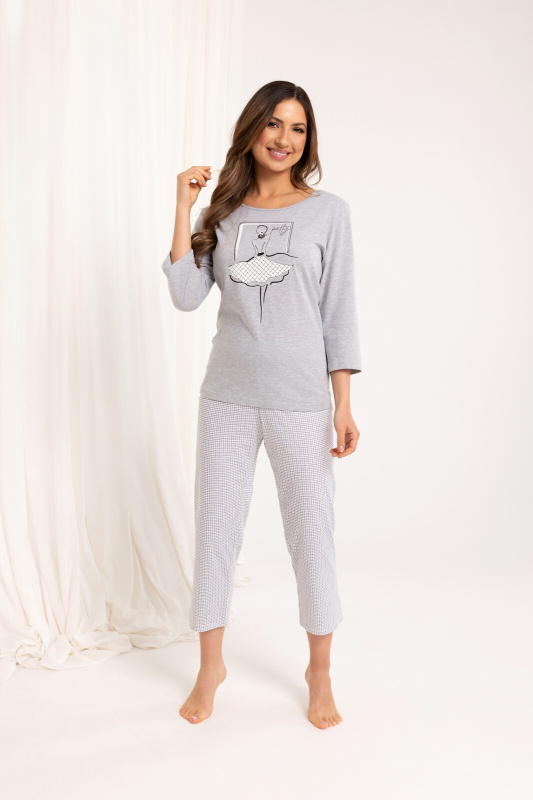 Pyžamo Regina 716 3/4 2XL-3XL Z25/26 dámské růžová XXL