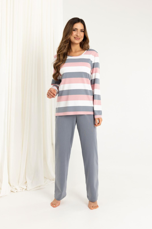 Pyžamo Regina 726 dlouhé/r M-XL Z25/26 dámské šedá M