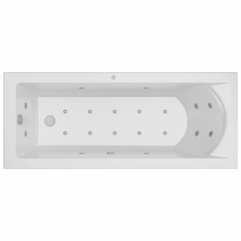 Hydromasážní vana Brava 170x75 10DW + 10DP ovládání elektronické
