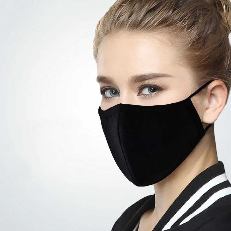 Dvouvrstvá rouška černá - Hurt černá L/XL