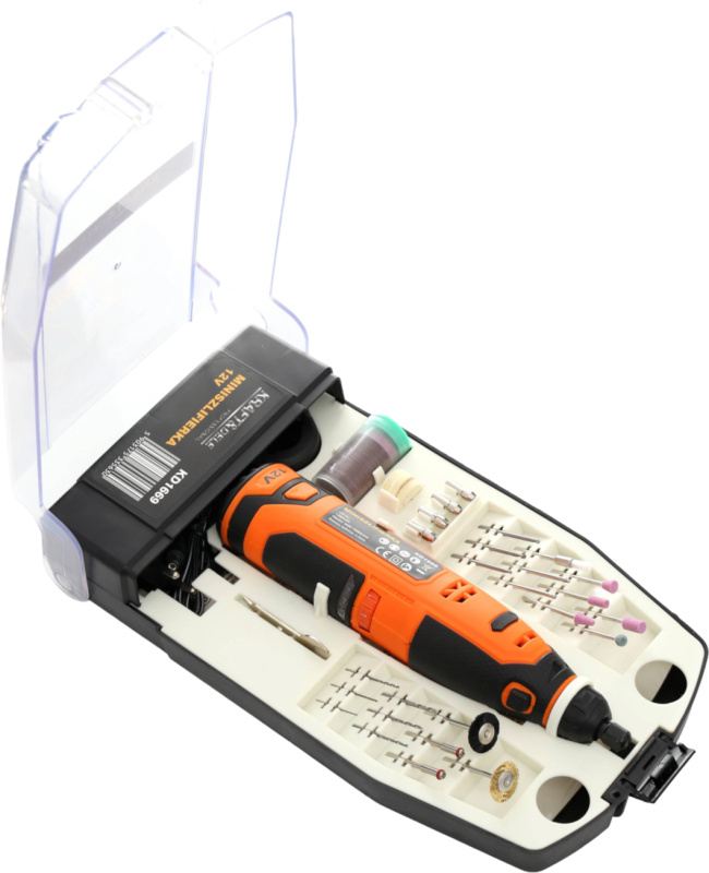 KRAFT&DELE Mini bruska 12 V + příslušenství KD1669