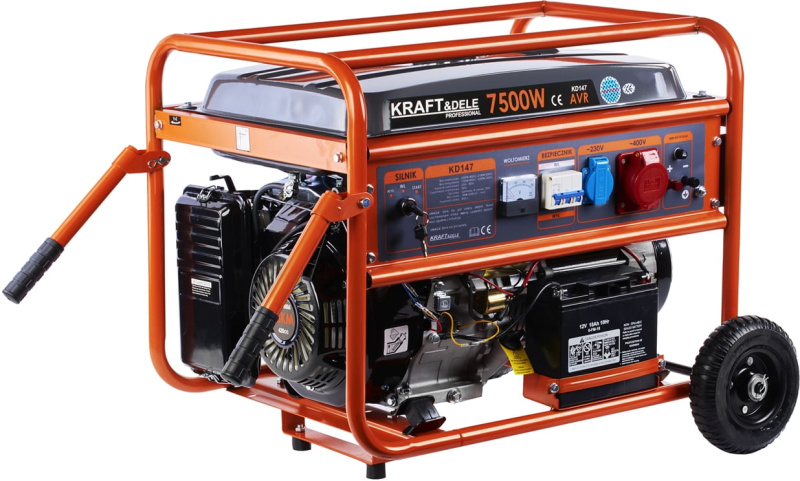 KRAFT&DELE Generátor 230 V / 400 V, 7500 W KD147