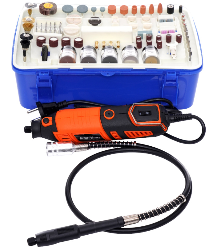 KRAFT&DELE Mini bruska 270 W + příslušenství (218 ks) KD10751