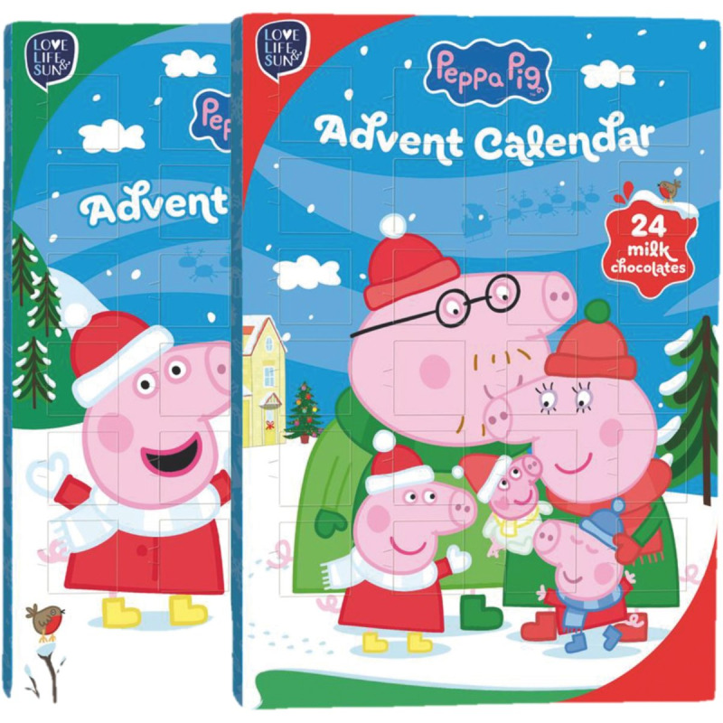 Adventní kalendář z mléčné čokolády Peppa Pig