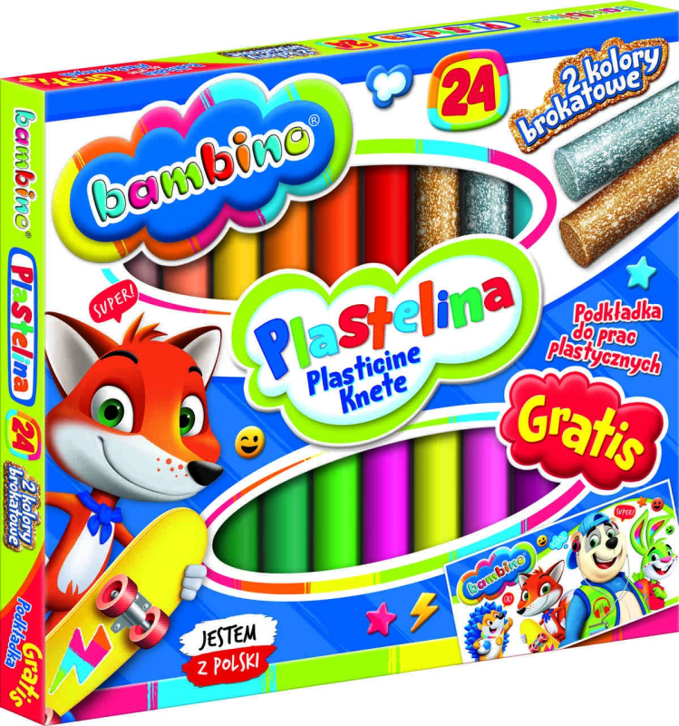 KIK KX5483 Bambino Plastelína 24 barev