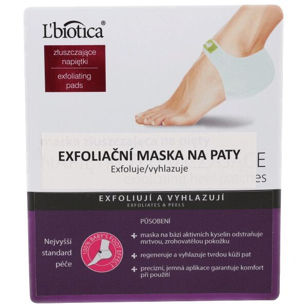 L'biotica Exfoliační maska na paty 1 pár