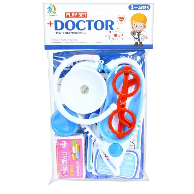 modrá lékařská sada pro děti