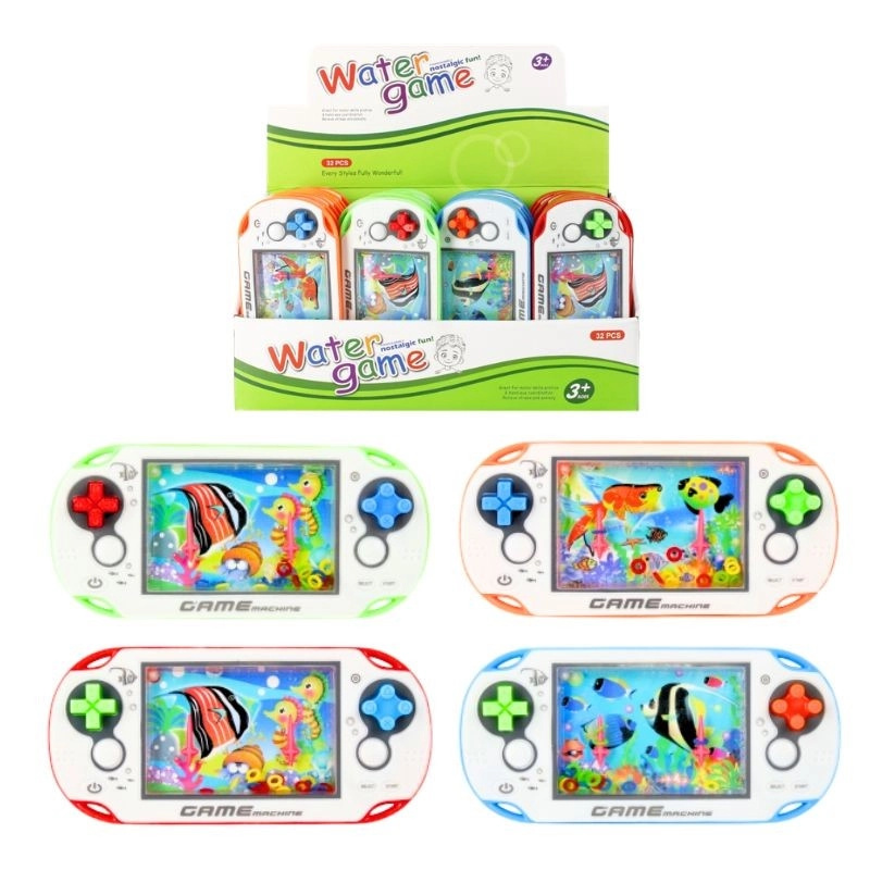Vodní hra s kroužky – kapesní ring toss (4 barevné varianty)