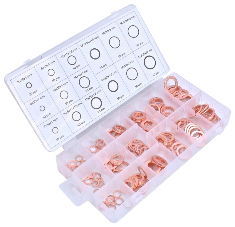 Sada měděných podložek, 150 ks - ATC503