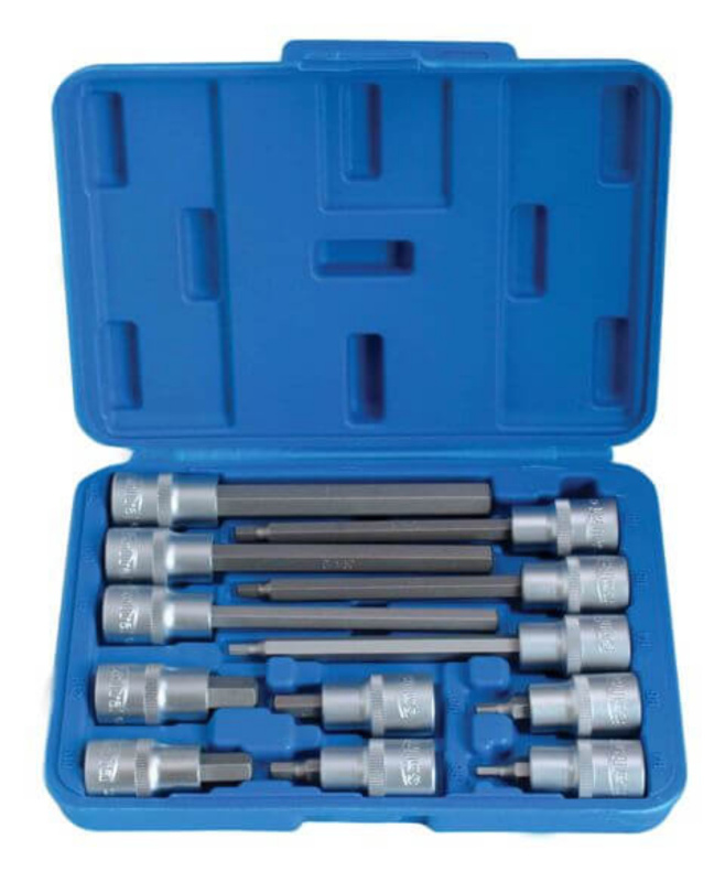 Sada nástrčných klíčů, imbus, 1/2", 4 - 12 mm, 12 ks - SSH1212L