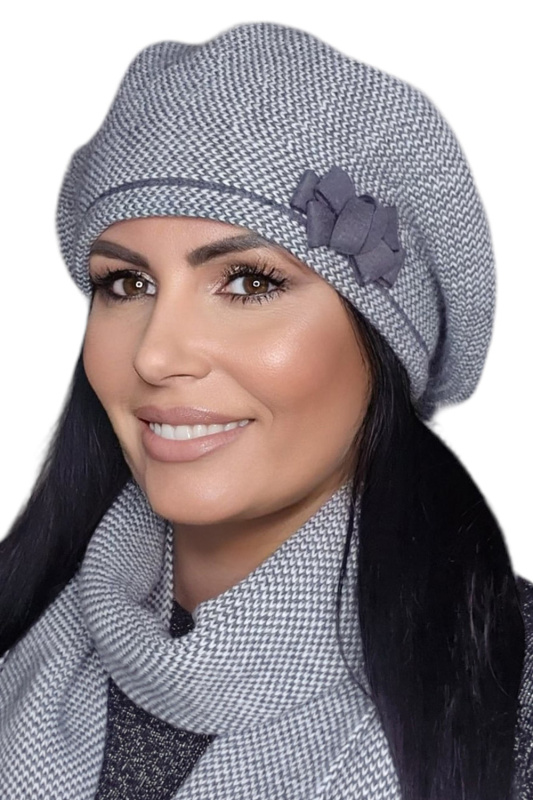 Baret Kamea Helena Barva: Šedá, Velikost: UNI