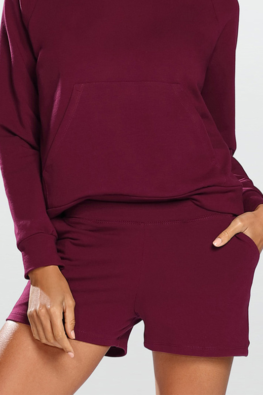 Dámské bavlněné šortky Dkaren Koko Barva: Bordó, Velikost: 2XL