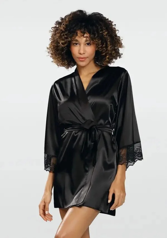 Dámský župánek DKaren Adela XS-2XL černá M