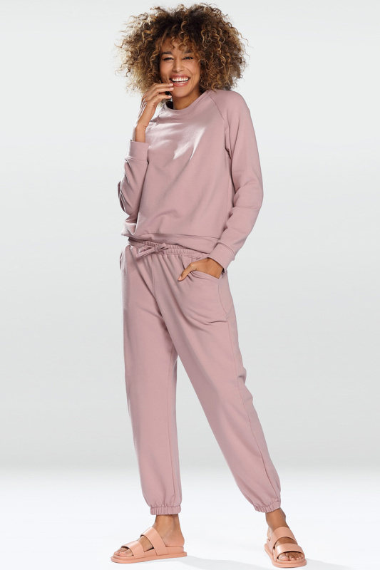 Dámská tepláková souprava Dkaren Wenezja Barva: Růžová, Velikost: 2XL