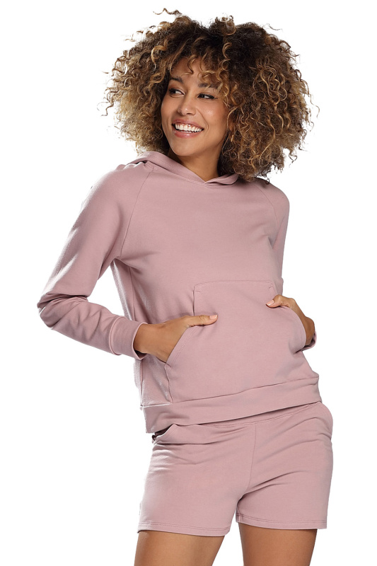 Komplet mikiny a šortek Dkaren Koko Barva: Růžová, Velikost: XL