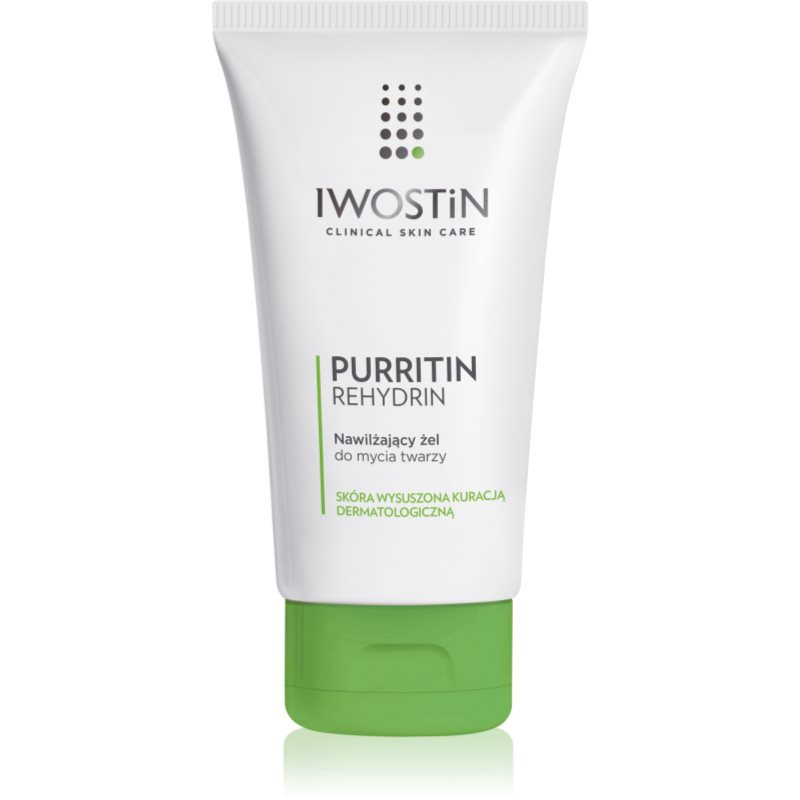 Iwostin Purritin Rehydrin hydratační čisticí gel pro pleť vysušenou a podrážděnou léčbou akné 150 ml