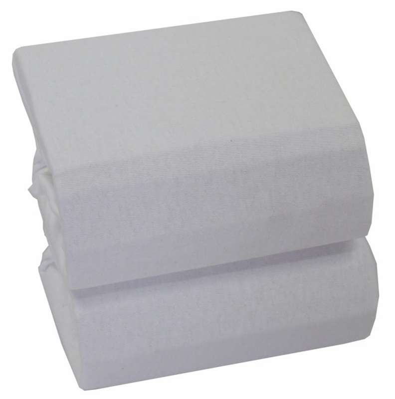 Tomi Prostěradlo jersey 120x60cm 2ks - krémová+bílá