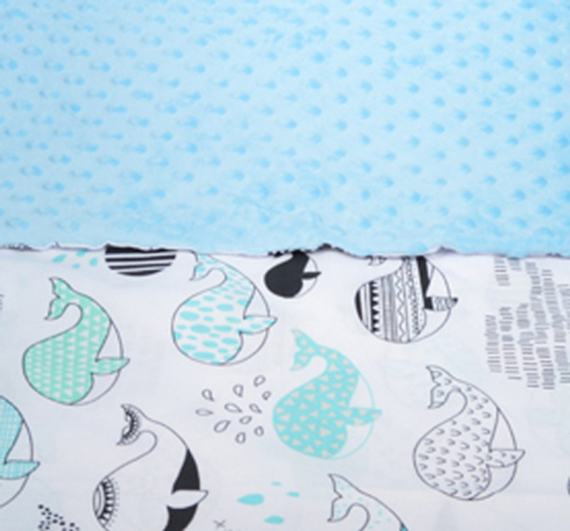 Tomi Povlečení K2 minky Velryba - modrá