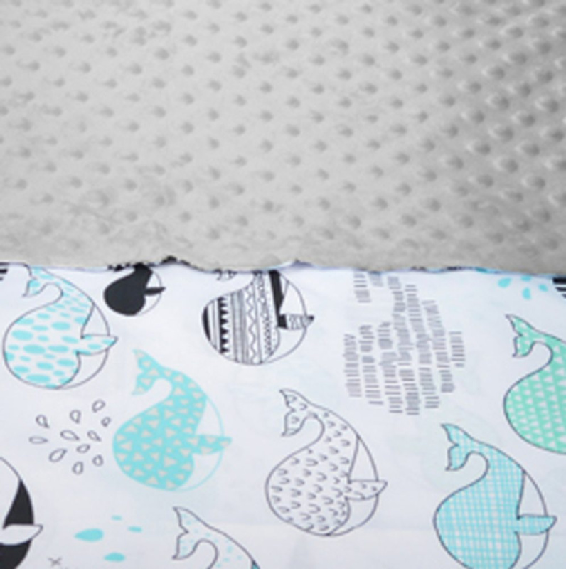 Tomi Povlečení K2 minky Velryba - šedá