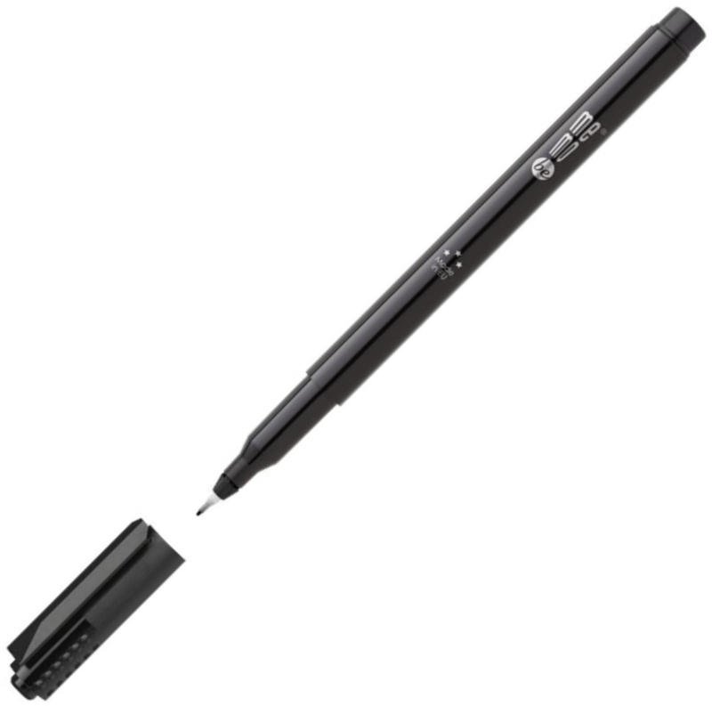Popisovač na fólie Memobe - kulatý hrot, 0,5 mm, černý, 10 ks