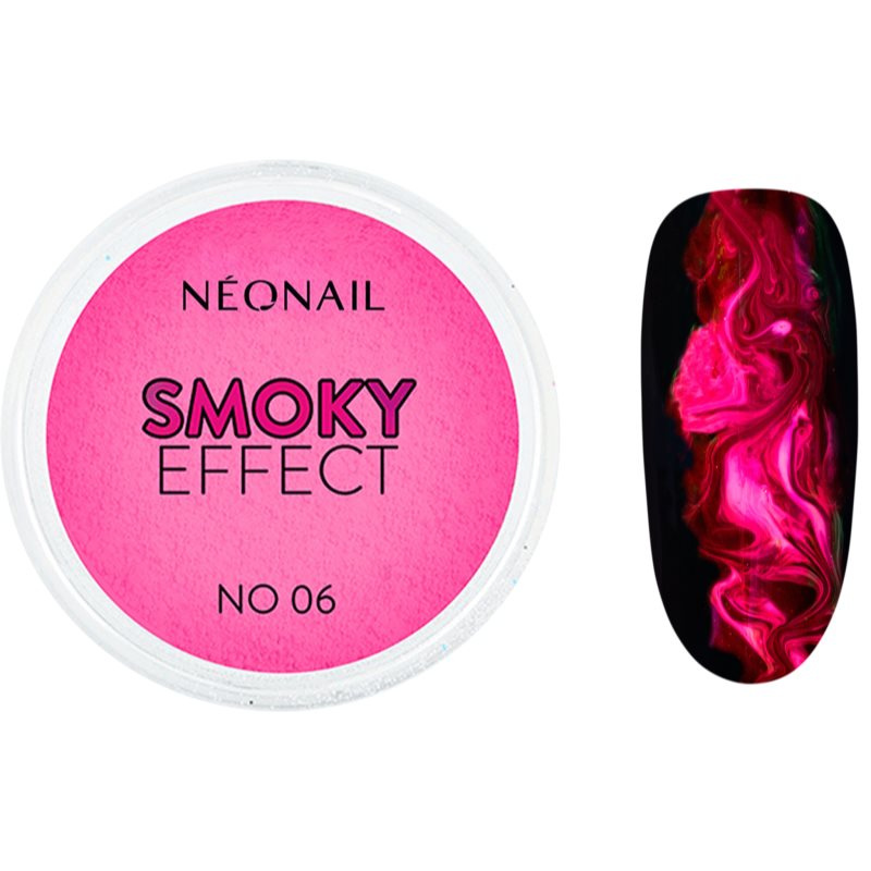 NEONAIL Effect Smoky barevný pudr na nehty barva No. 06 Fuchsia 2 g