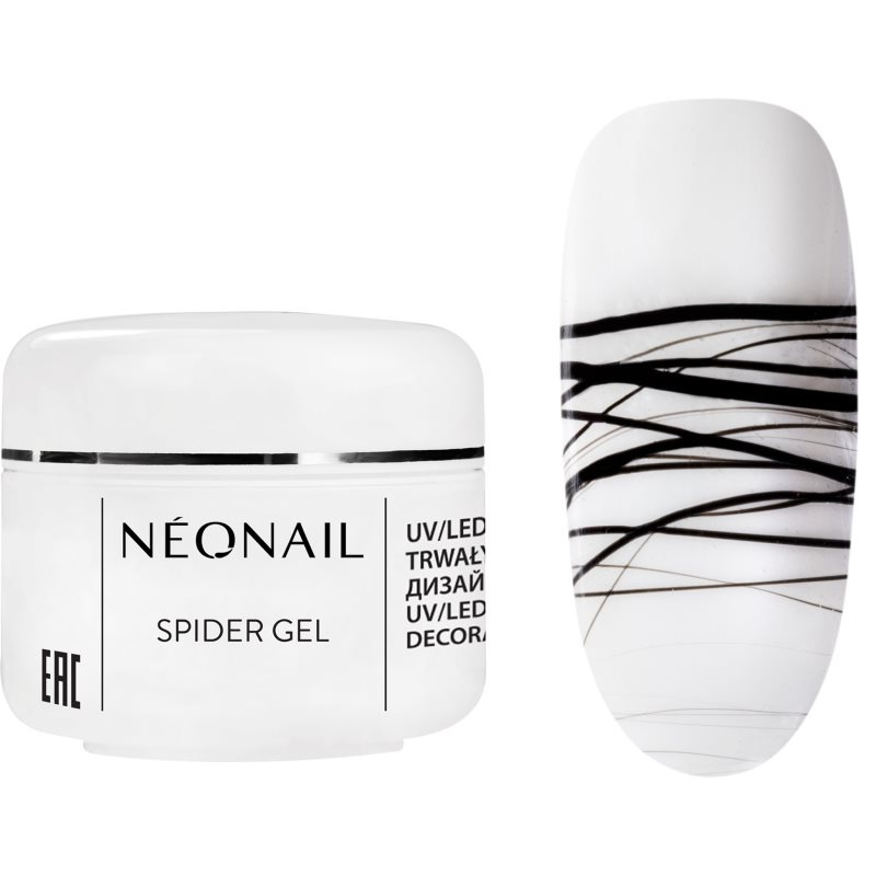 NEONAIL Spider Gel gel na nehty odstín Black 5 ml