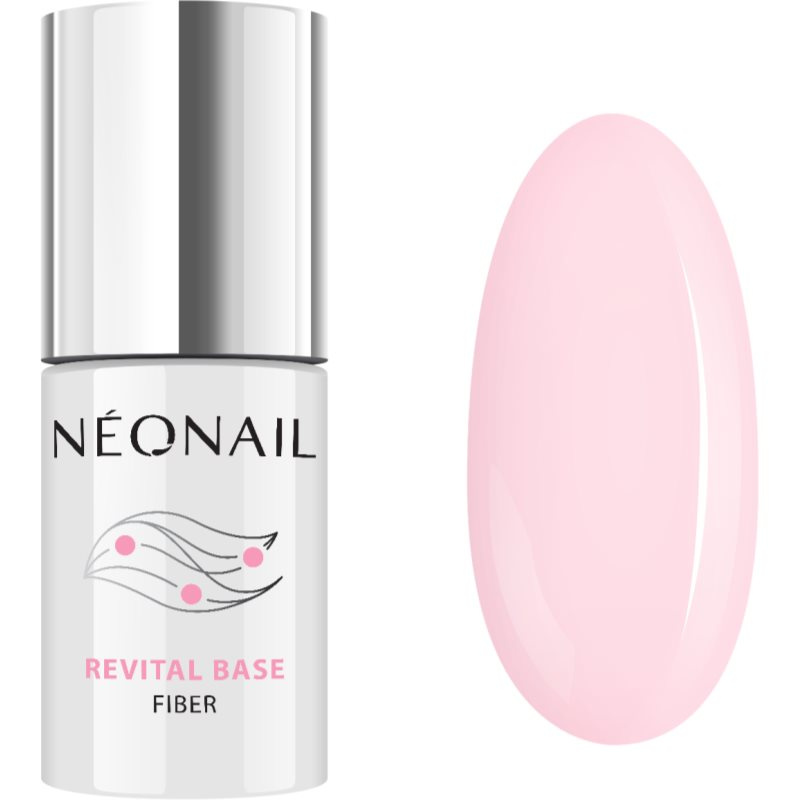 NEONAIL Revital Base Fiber podkladový gel pro modeláž nehtů odstín Rosy Blush 7,2 ml