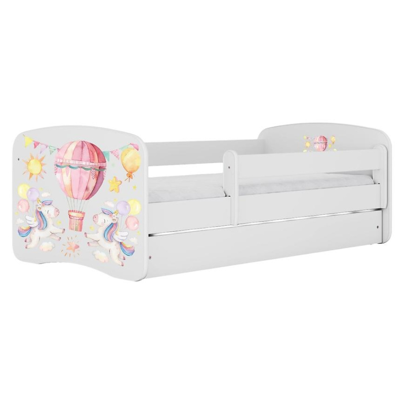 Dětská postel Babydreams+SZ+M bílá 80x160 Balónek