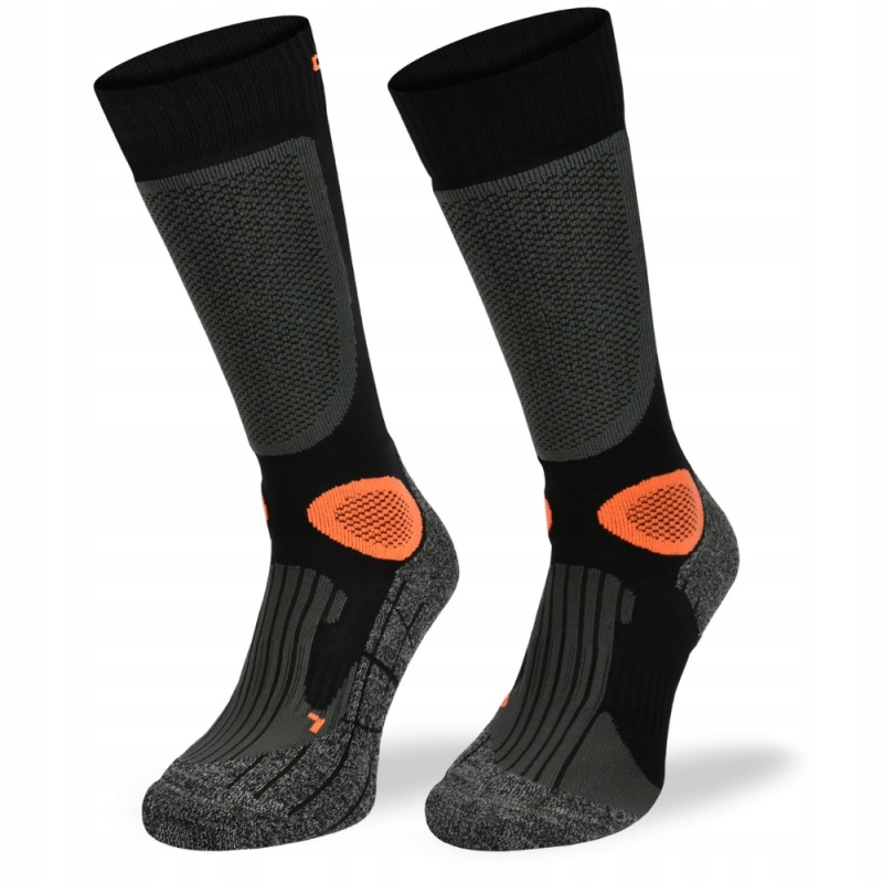 Motorkářské ponožky Comodo MTB2 Black Orange 43-46