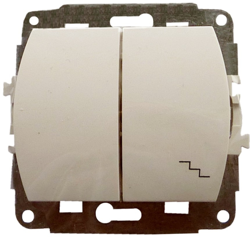 KARLIK Zvonkový vypínač podsvícený bílý