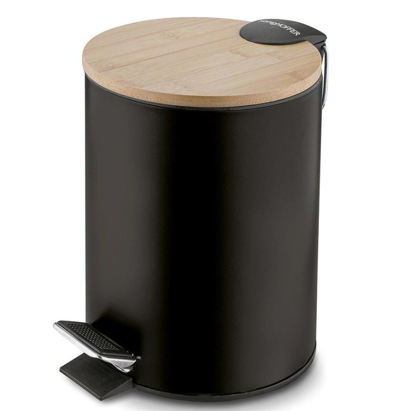 Odpadkový koš s pedálem 3l černý 17x17x24.3 Cosmic