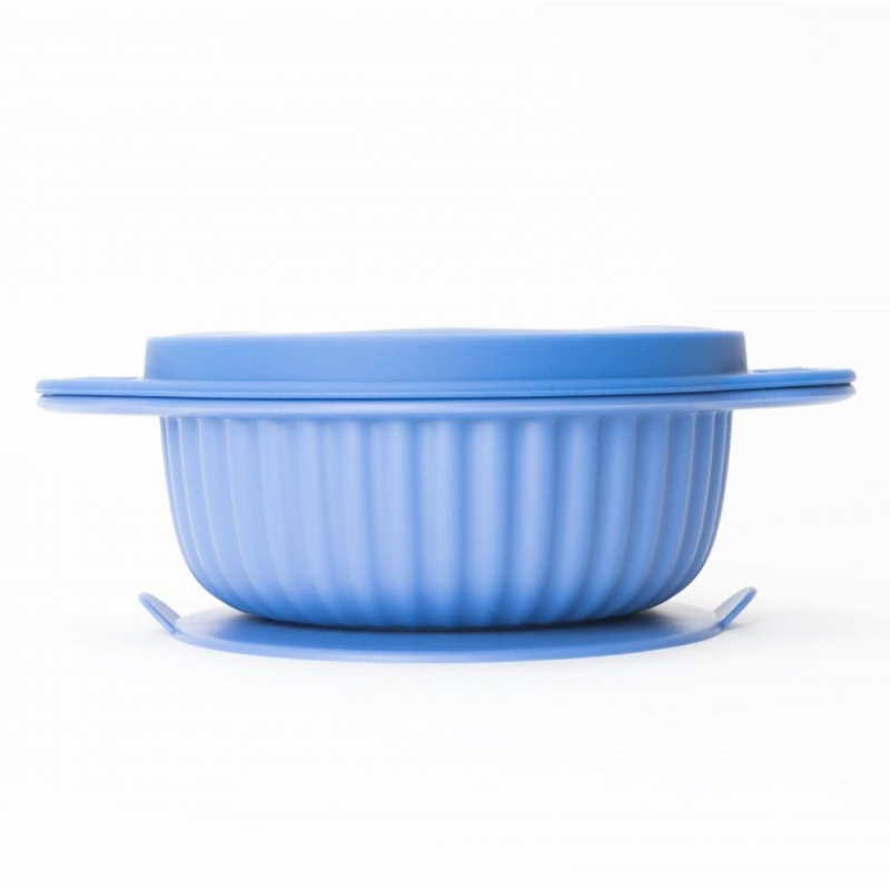 InnoGio Silikonová miska s víčkem GIOfresh Owl Blue