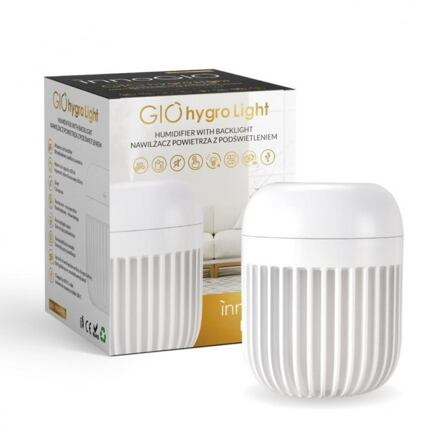 InnoGIO zvlhčovač GIOhygro s podsvícením White