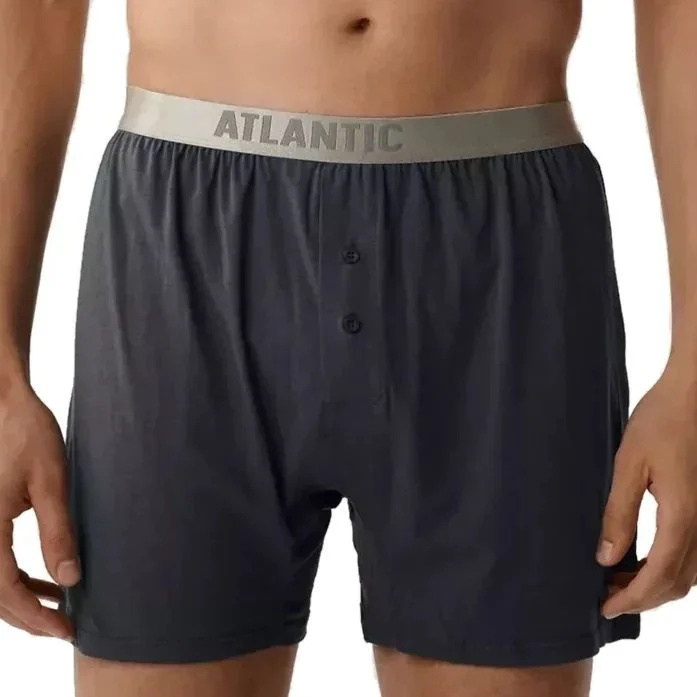 Pánské boxerky 005 graphite - Atlantic grafitová XXL