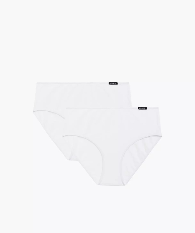 Dámské kalhotky 2 pack 579 white - Atlantic bílá L