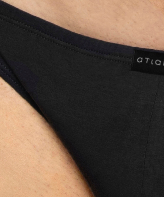 Pánské slipy 3 pack 230 black - Atlantic černá XXL