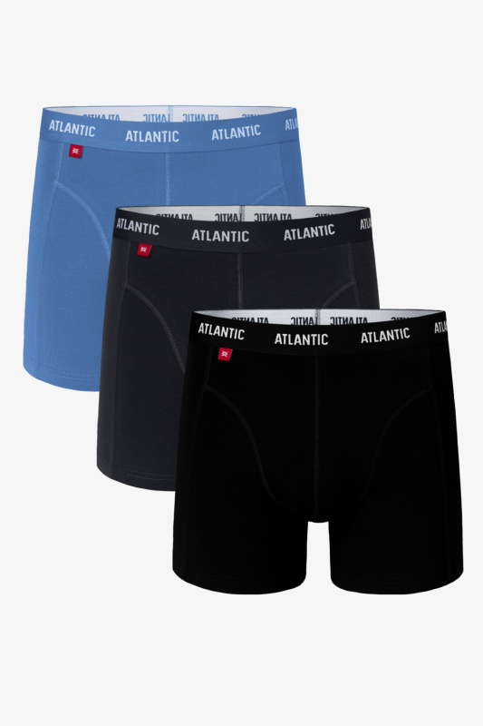 Boxerky Atlantic 3MH-047 Barva: Modrá, Velikost: S