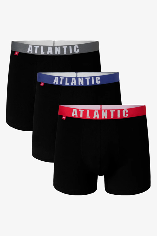 Boxerky Atlantic 3MH-011 Barva: Černá, Velikost: S