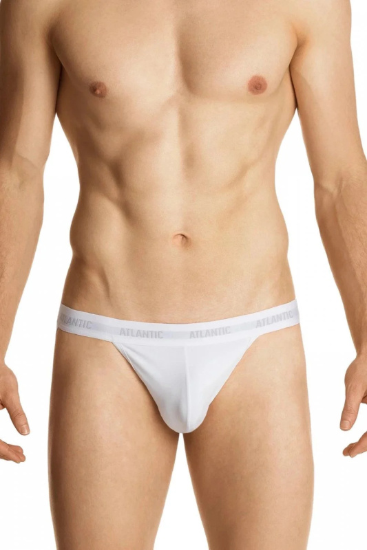Pánské slipy 1571 Jockstrap white - Atlantic bílá L