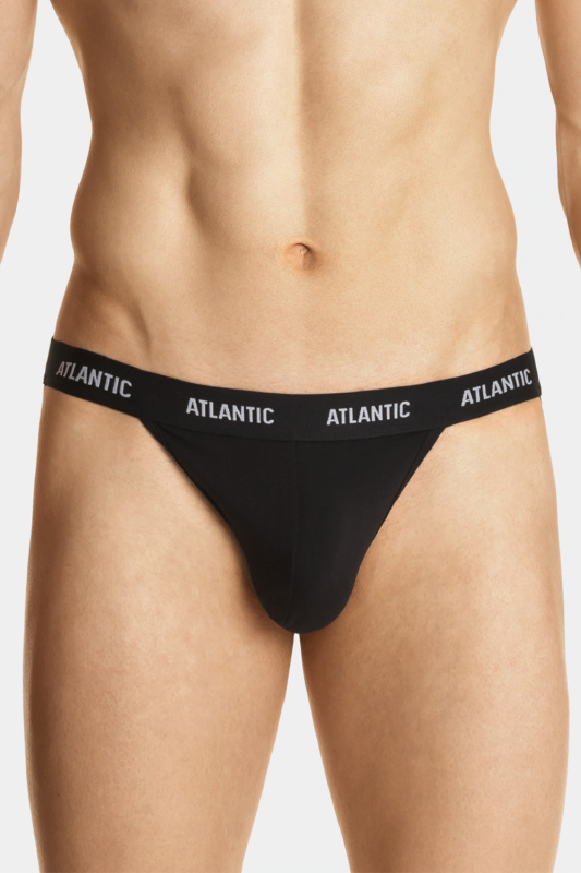 Pánská tanga Atlantic MP-1571 Jock strap Barva: Černá, Velikost: 2XL