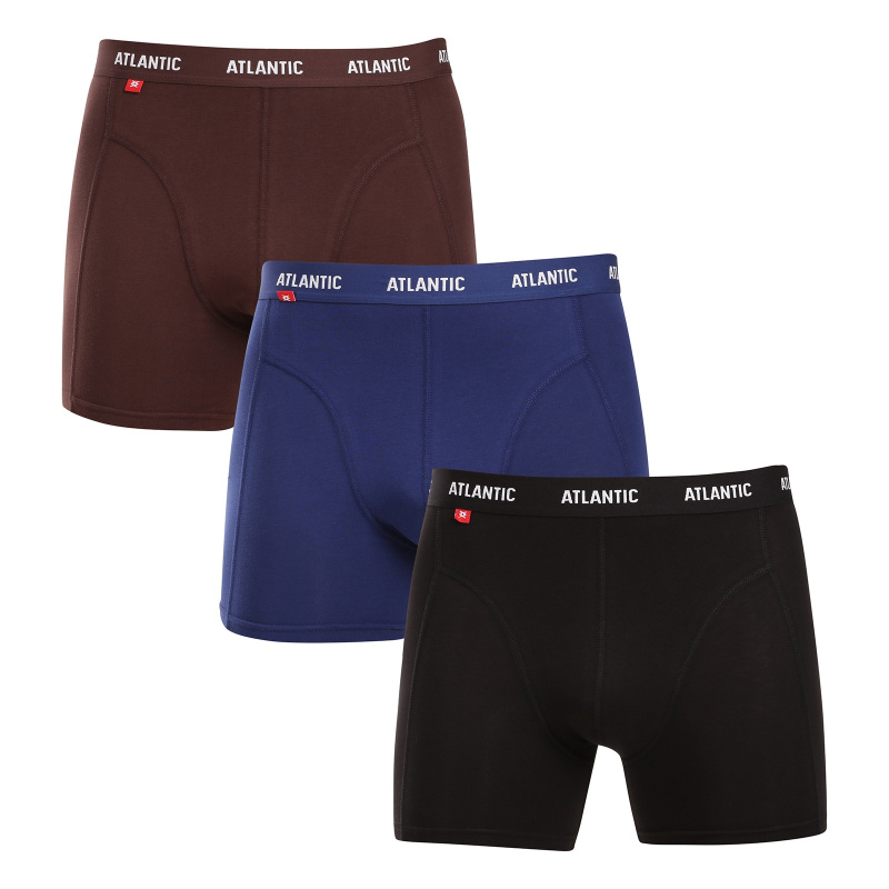 3PACK pánské boxerky Atlantic vícebarevné (3MH-047) L, trenky / trenýrky