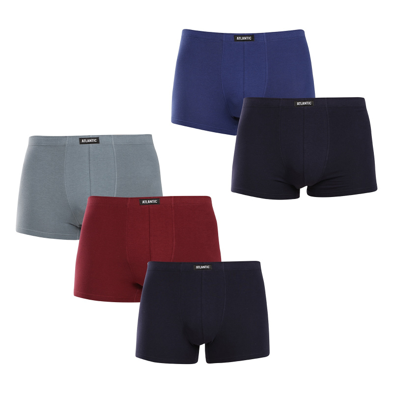 Pánské boxerky ATLANTIC 5Pack - vícebarevné Velikost: S