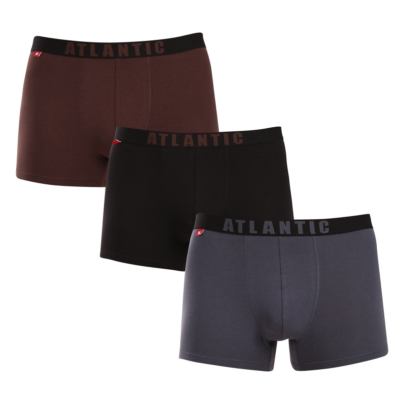 Pánské boxerky ATLANTIC 3Pack - vícebarevné Velikost: XXL