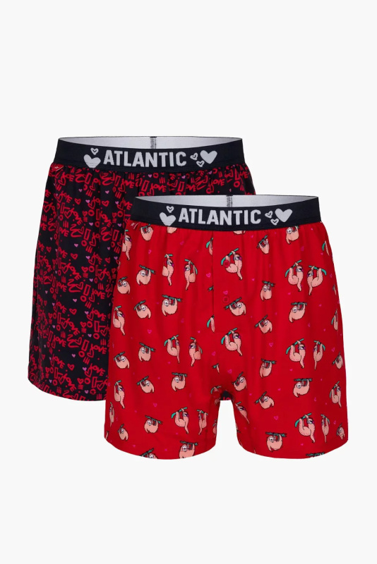 2PACK pánské trenky Atlantic vícebarevné (2GMB-003) M, trenýrky