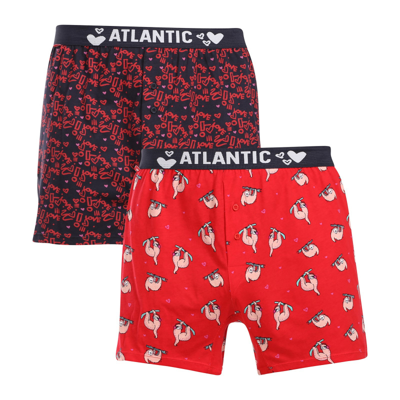 2PACK pánské trenky Atlantic vícebarevné (2GMB-003) M, trenýrky