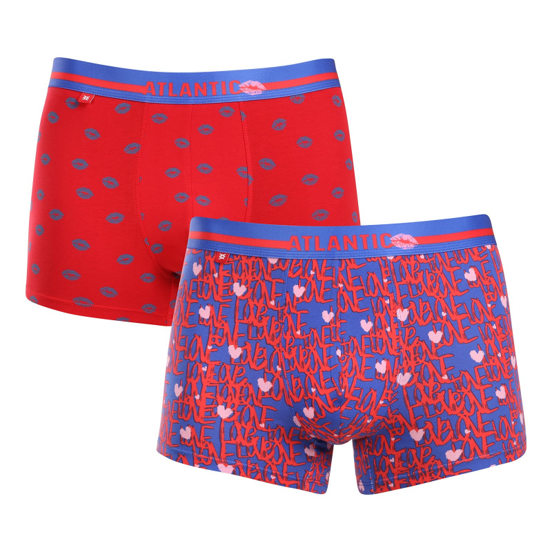 2PACK pánské boxerky Atlantic vícebarevné (2GMH-021) XXL, trenky / trenýrky