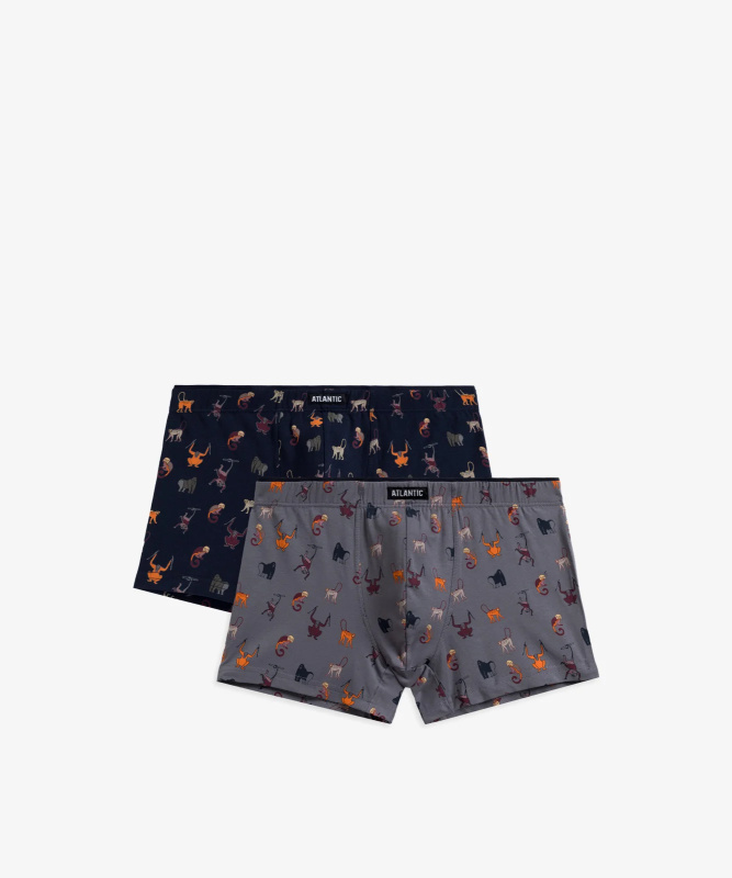 Boxerky Atlantic 2MH-064 2-pcs Barva: Šedá, Velikost: M