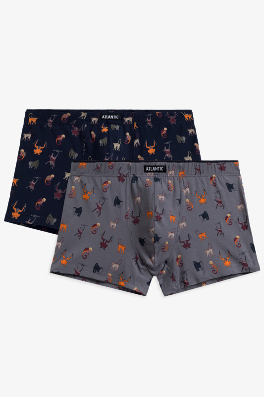 Boxerky Atlantic 2MH-064 2-pcs Barva: Šedá, Velikost: 2XL