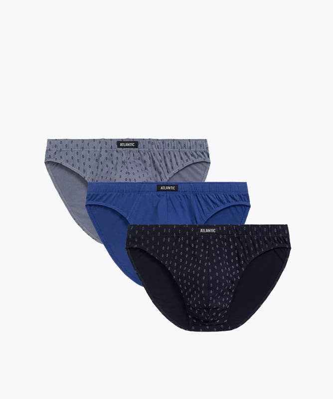 Kalhotky Atlantic 3MP-177 A'3 S-XL tmavě modrošedá M